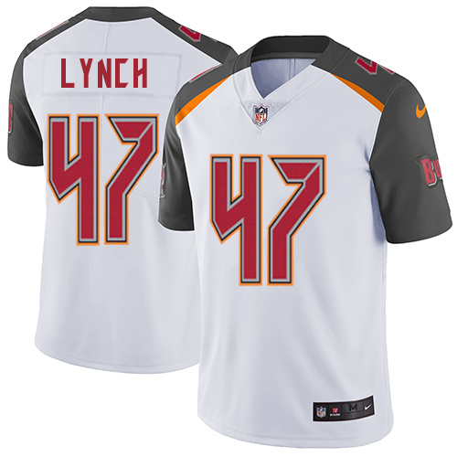 Nike Buccaneers #47 John Lynch White Men's Stitched NFL Vapor Untouchable Limited Jersey
